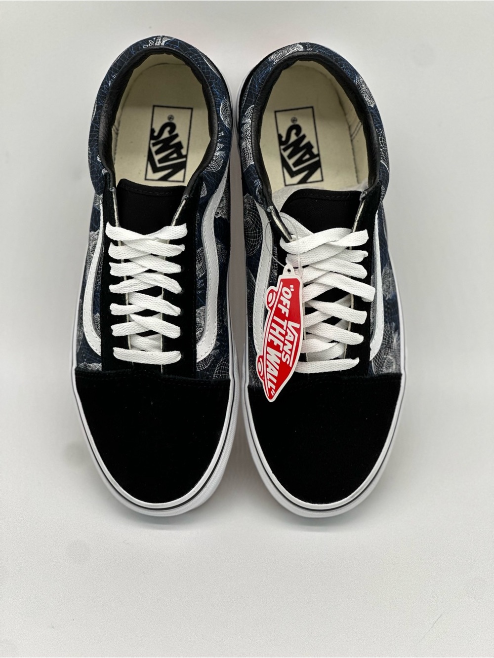 Vans Black & Navy Old Skool with White Stripe - Picture 3 of 10